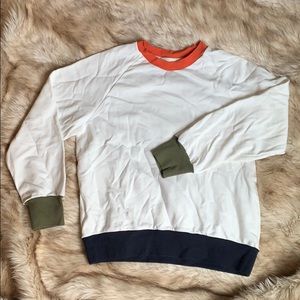 All Row Block Color Sweatshirt